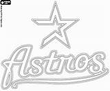 Astros Houston Coloring Escudo Mlb Needlepoint sketch template