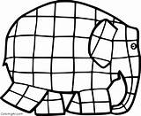 Elmer Elephants sketch template