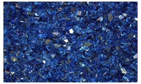 Deep Sea Cobalt Blue Reflective Fire Glass 1 4 Firepit Glass Premium