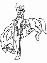 Coloring Pages Cowboy Print Kids Tags sketch template
