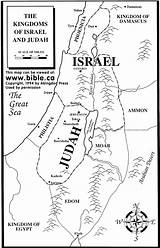 Kingdom Divided Maps Israel Map Coloring Bible Printable Gif Kids Pages Judah Color Kingdoms Biblical Sheets Wiki  Testament Old sketch template