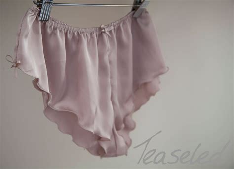 Mini French Knickers Panties In Silky Satin Sexy Lingerie Etsy Uk