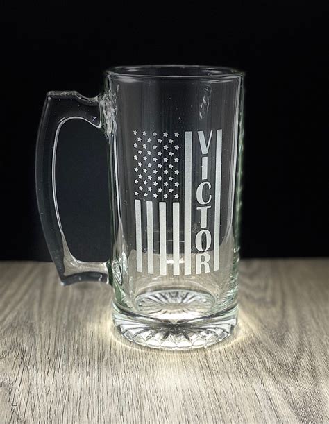 Custom Beer Glass Etched Beer Mug Engraved Beer Stein Etsy Beer