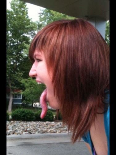 This Girl S Tongue Is So Long She Can Actually Lick Her Elbow