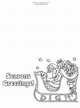 Christmas Coloring Card Pages Printable Popular sketch template
