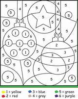 Christmas Number Color Coloring Printables Ornaments Preschool Pages Printable Kids Sheets Numbers Colour Rocks Worksheets Kindergarten Holiday Xmas Pdf Activities sketch template
