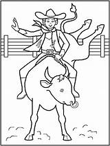 Coloring Pages Cowboy Rodeo Printable Kids Print Western Color Themed Drawing Teachers Sheets Cowboys Clipart Preschool Percussion So Cute Party sketch template