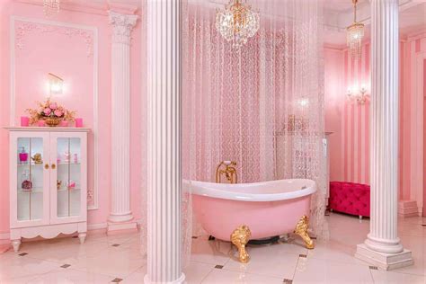 pink bathroom ideas including