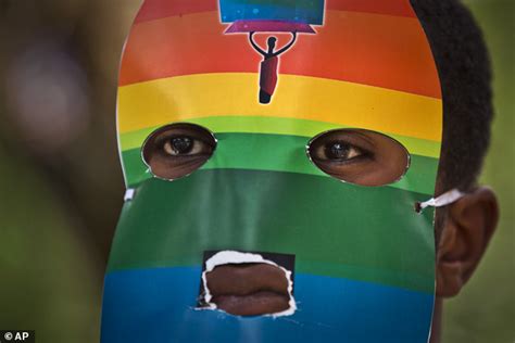 gays in kenya protest against ugandan bill daily mail online