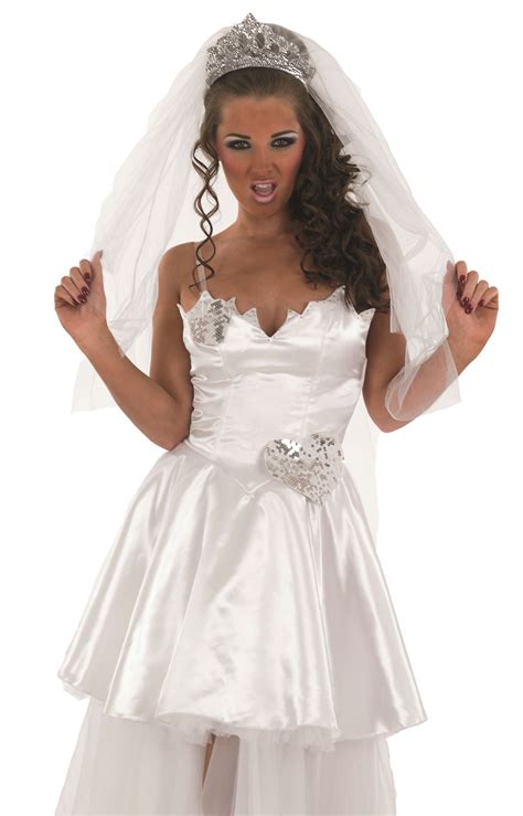 Adult Bride Costume Tv Big Fat Gypsy Wedding Fancy Dress Womens Outfit