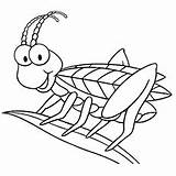 Coloring Pages Bug Grasshopper Cute Kids Insect Bugs Printable Insects Color Top Sheets Butterfly Worksheet Online Momjunction Getdrawings Getcolorings Cricket sketch template
