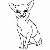 Chihuahua Sitting Netart Chihuahuas Autism Pecs Clipartmag Hunde Hund Colorings Coloring sketch template