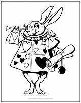Wonderland Konijn Kaninchen Malvorlage Kleurplaat Wunderland Fairytale sketch template