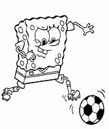 Coloring Spongebob Pages Soccer Football Bob Sponge Sheets Enjoy Going Then These sketch template