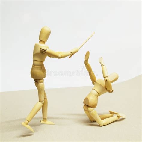 wooden doll  action stock image image  marionette