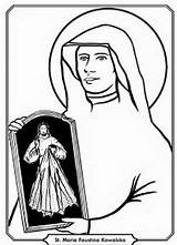 Mercy Divine Coloring St Faustina Pages Kids Printables Crafts Related Posts sketch template