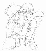 Couple Anime Coloring Pages Couples Deviantart Throughout Drawing sketch template