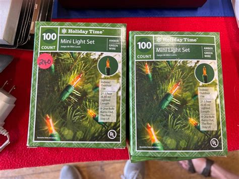 lot   boxes  count mini light set nib special interest estate sales