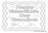 Coloring Pages Valentines Mom Happy Getcolorings Grandma sketch template