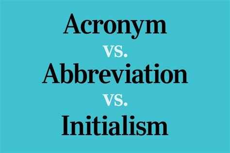 acronym  abbreviation  initialism trusted