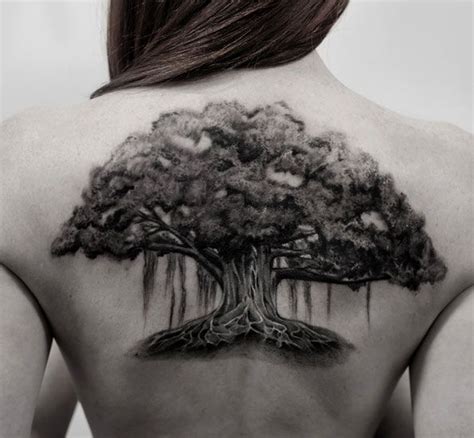 Oak Tree Tattoo Back