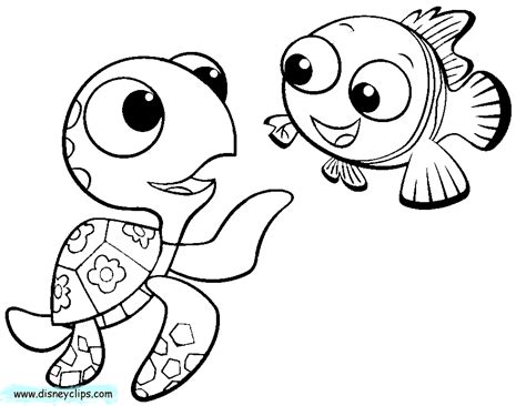 finding nemo coloring pages    print
