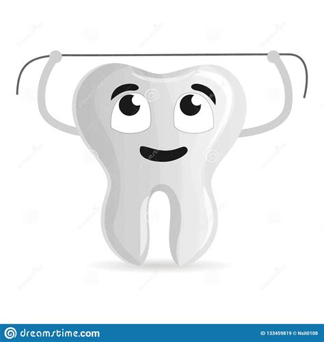 dental floss icon cartoon style stock vector illustration of
