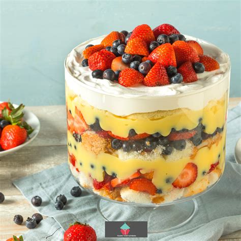 easy fruit trifle lovefoodies