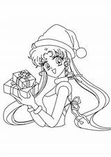 Sailor Moon Coloring Pages Colouring Navidad Xmas Sketches Bad Am sketch template