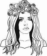 Del Lana Rey Coloring Drawing Dibujos Pages Tattoo Tumblr Desenho Pop Sketch sketch template