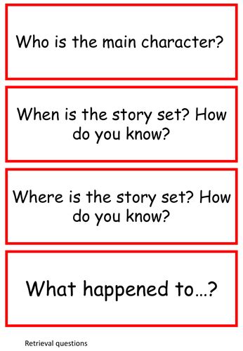 reading questions teaching resources