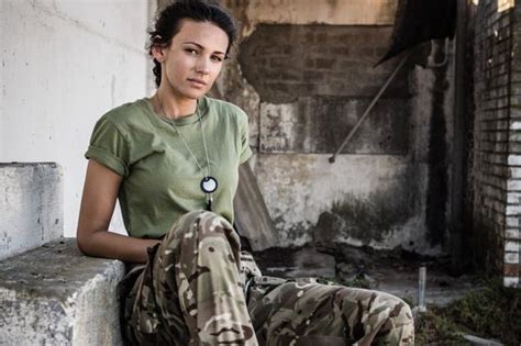 michelle keegan makes debut in bbc1 s our girl in heavy military uniform and little make up