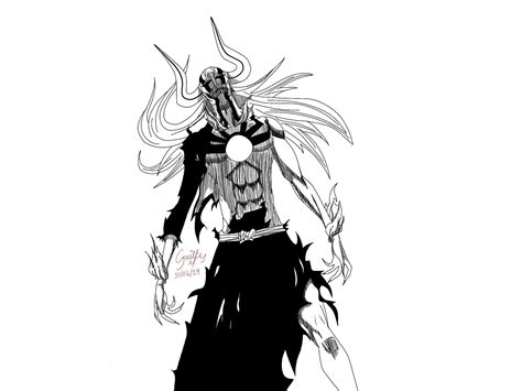 drew full hollow ichigo   long time            bleach