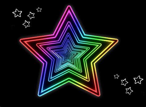 rainbow stars rainbow star clip art stars
