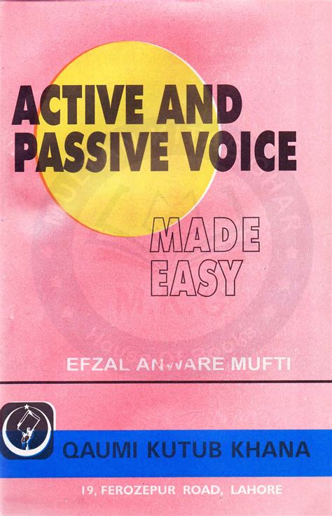 active  passive voice  easy  efzal anware mufti price