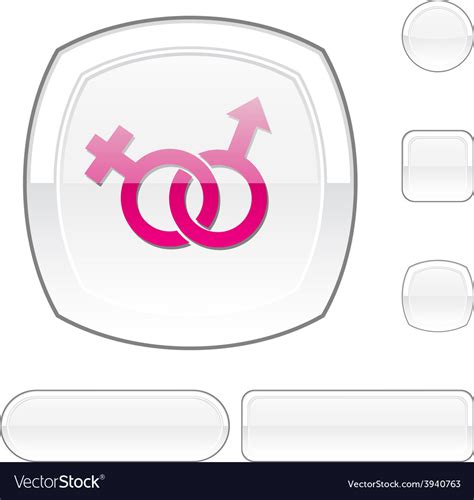 sex white button royalty free vector image vectorstock