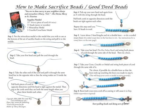 easy divine mercy chaplet  kids  ways sacrifice beads