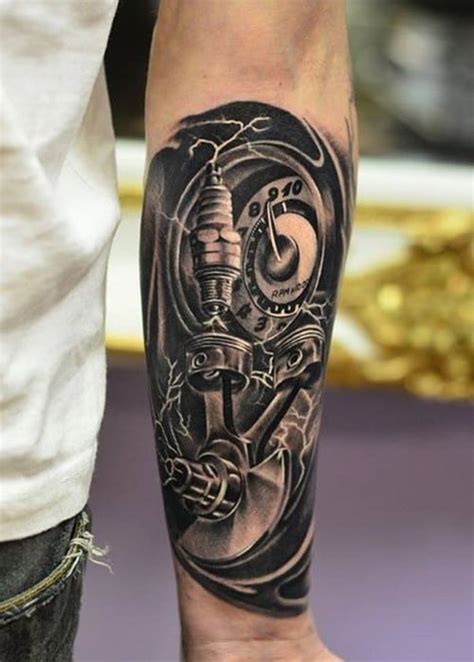 biomechanical tattoos  men ideas  inspiration  guys