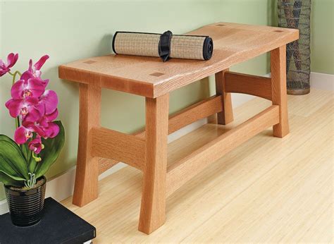 classic entry bench woodworking project woodsmith