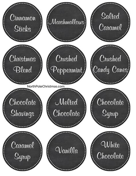 printable hot cocoa labels printable templates