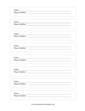 basic entry form white template