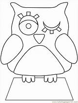 Owl Templates Visit Coloring Pages sketch template