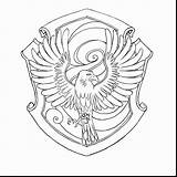 Hogwarts Coloring Pages Potter Harry Printable House Crest Color Getcolorings Logos Print sketch template