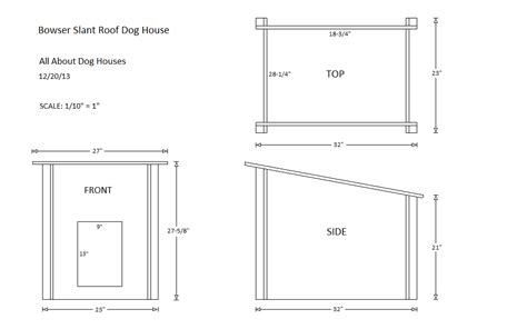 front side  top view  bowser dog house dog house plans insulated dog house dog house