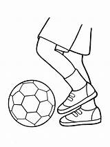 Ball Soccer Kicking Drawing Foot Line Football Drawings Child Shoes Feet Illustration Exercise Primary Getdrawings Tennis Print Inclined Primarily Pair sketch template