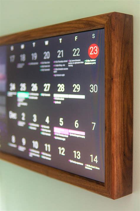 smart hub rasperry pi wifi calendar digital wall display smart home