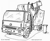 Garbage Poubelle Camion Ramassage Ordures Coloringhome Recyc Preschool Printsize Rubbish sketch template