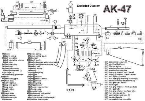 ammo  gun collector ak  exploded parts diagram