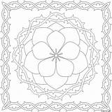 Coloring Pages Patterns Printable Trace Flower Simple Pattern Print Color Embroidery Kids 2010 Rose Adults May Click Popular Paste Eat sketch template