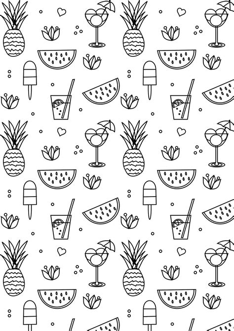 coloring pages summer printable